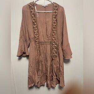Love Tree Mauve Kimono Cardigan